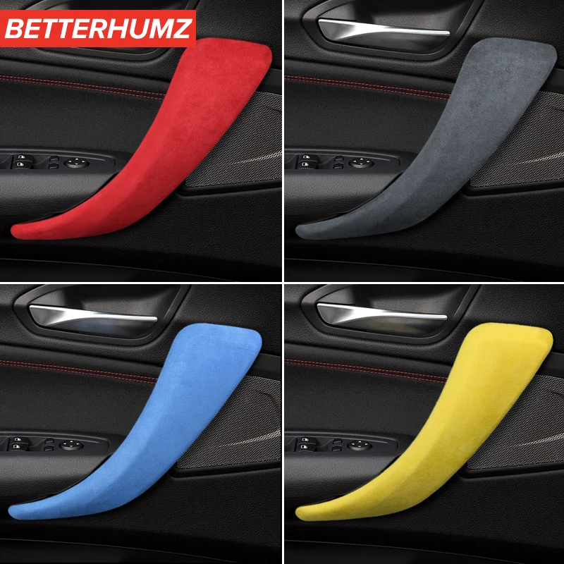 BetterHumz Alcantara автомобильные внутренние дверные ручки чехлы для подлокотников