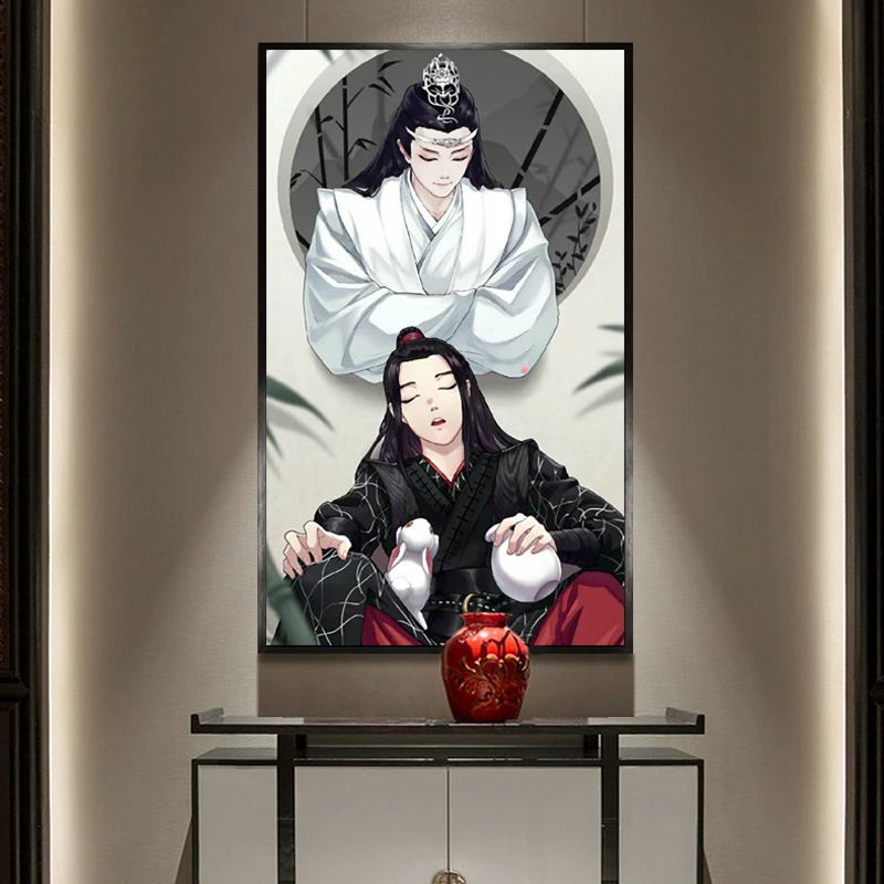 Краска по номеру художественная живопись по номерам супер огонь Chenqingling Xiao Zhan Wang Yibo подлинный Wei Wulan forgets машина