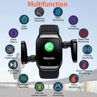 2 in 1 smart watch earbud tws bluetooth 5 0 headset men sport fitness earphone heart rate blood pressure tracker for ios android