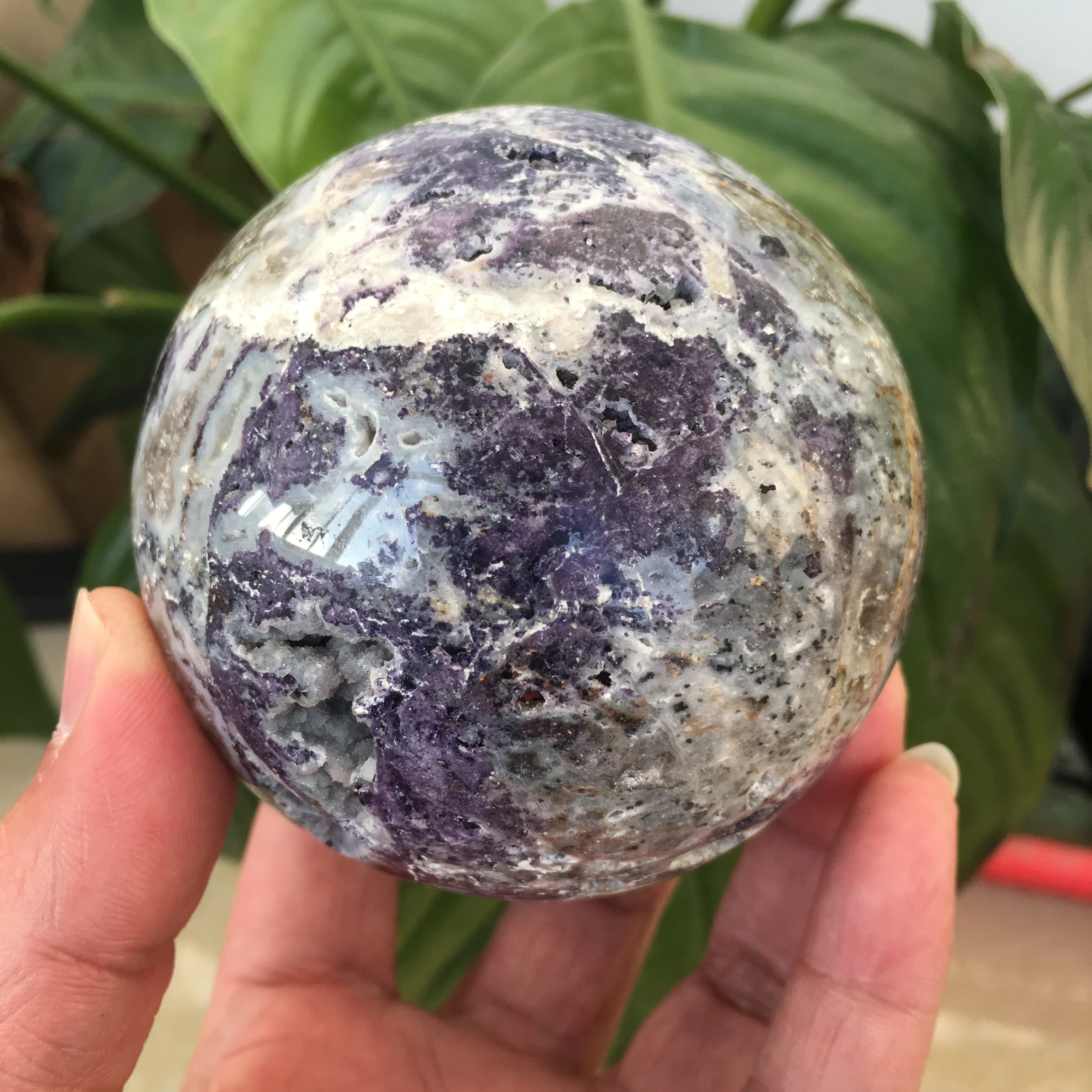 

Natural sphalerite crystal ball gem crystal ball reiki ball home decoration feng shui handicraft