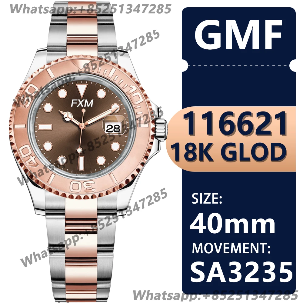 

Men's Automatic Mechanical Yacht Master 40mm 116621 GMF NOOB 904L Clean VSF AAA Replica Super Clone Sport Top Luxury Brand Watch