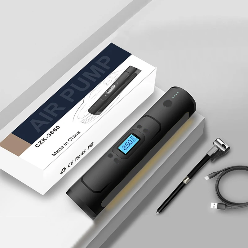 Портативный автомобильный воздушный компрессор для автомобилей 12 В мини насос