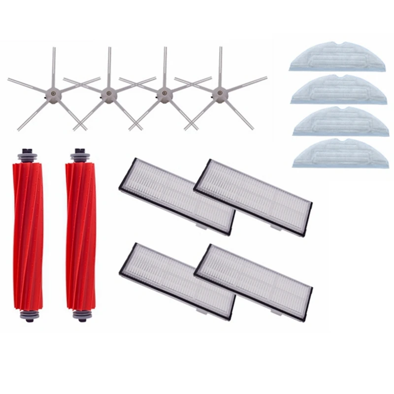 

Аксессуары для пылесоса Xiaomi Roborock S7 S70 S75 S7max S7max T7S T7splus, Hepa фильтр, боковая щетка, 14 шт.