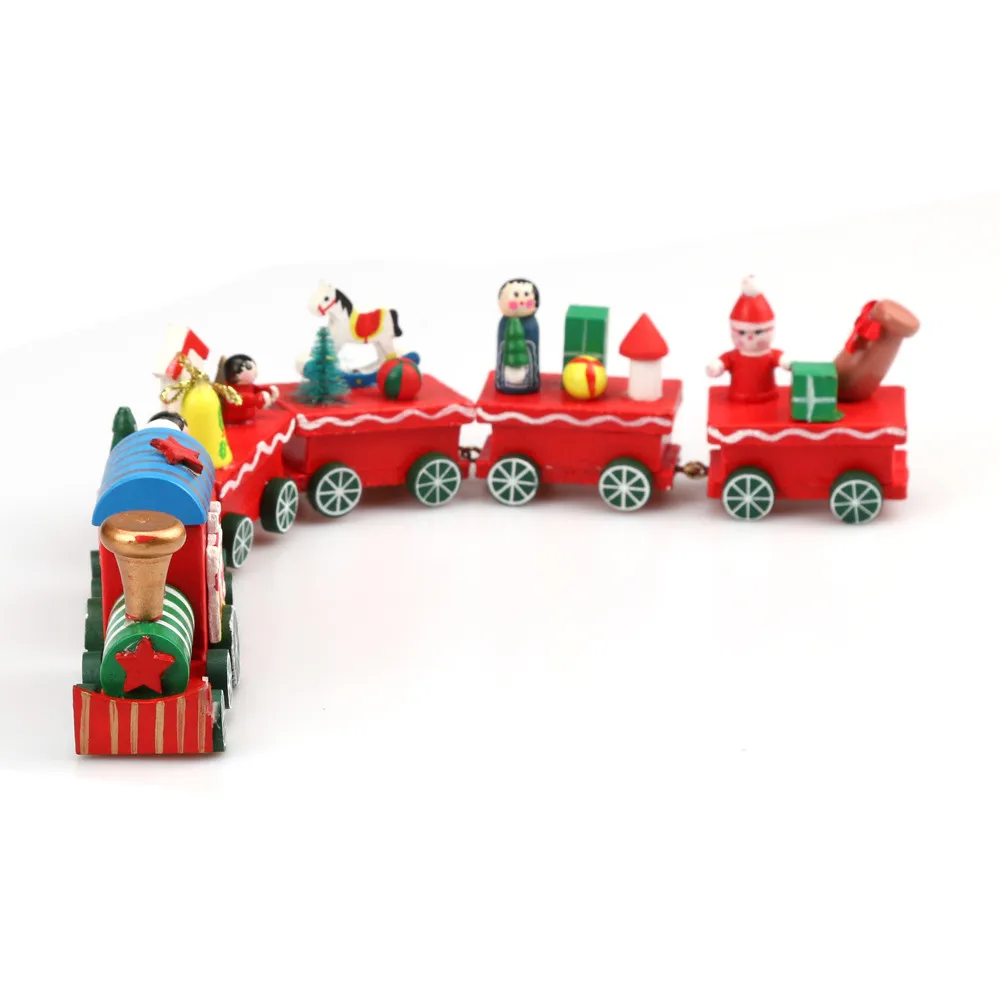 Wooden Christmas Train Painted Santa/bear Xmas Kid Toys Gift Ornament Pendant Decoration #F | Игрушки и хобби