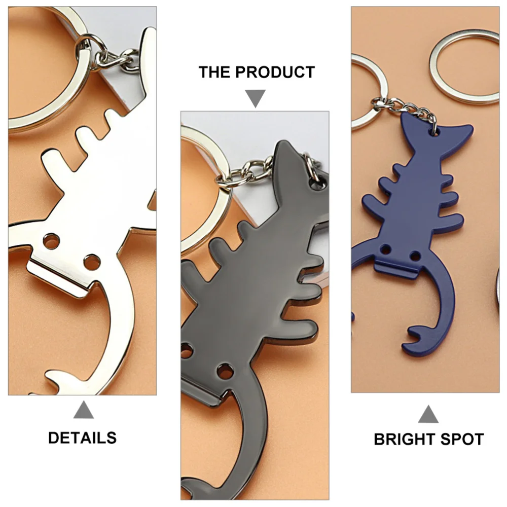 

3Pcs Key Chain Bottle Opener with Lobster Shape Charm Birthday Festival Gift