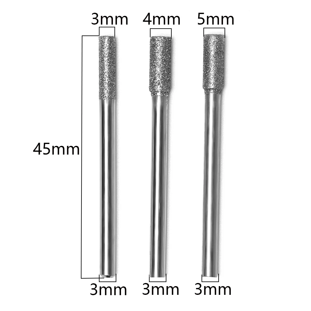 5 шт. Алмазная точилка для бензопилы камень заусенцев круглая пилка подходит 1453