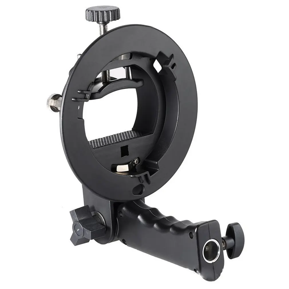 Портативная рукоятка s-образного кронштейна Bowens S Mount Houder voor Speedlite Flash Snoot Softbox Beauty