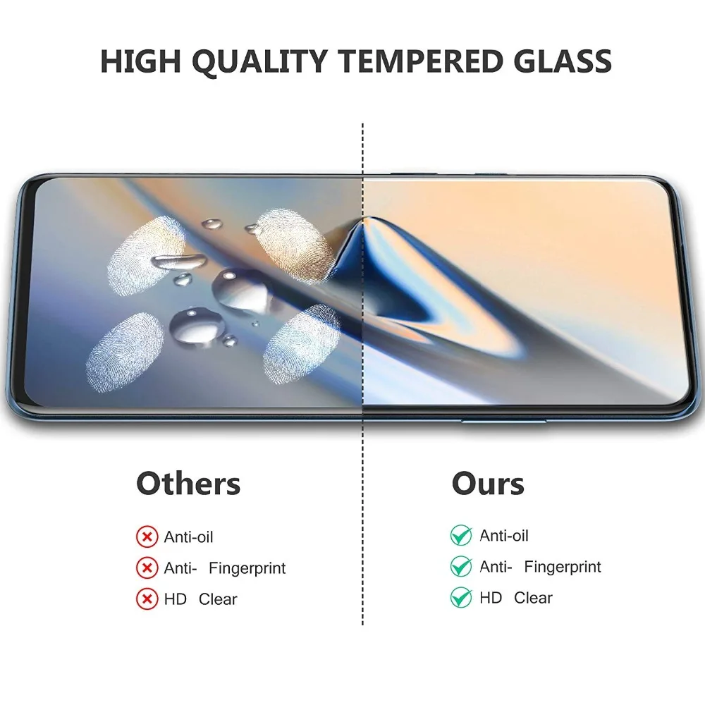Закаленное 5d-стекло с полной проклейкой для OnePlus 7 Pro защитная пленка экрана 7Pro