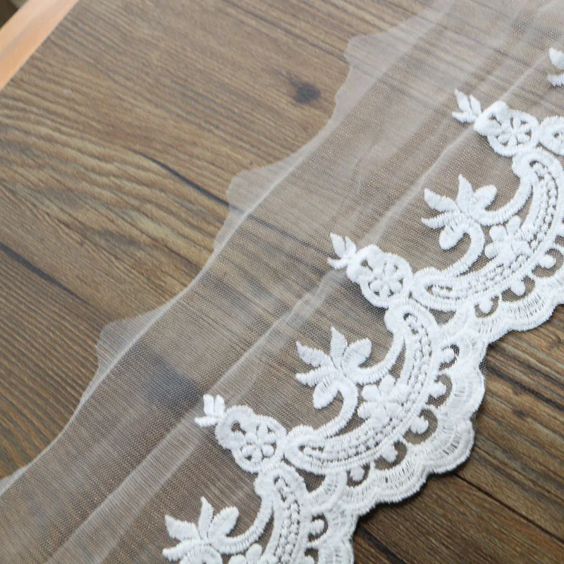 1 ярд 17 см широкий белый материал изделия высокого качества DIY ремесло свадебные