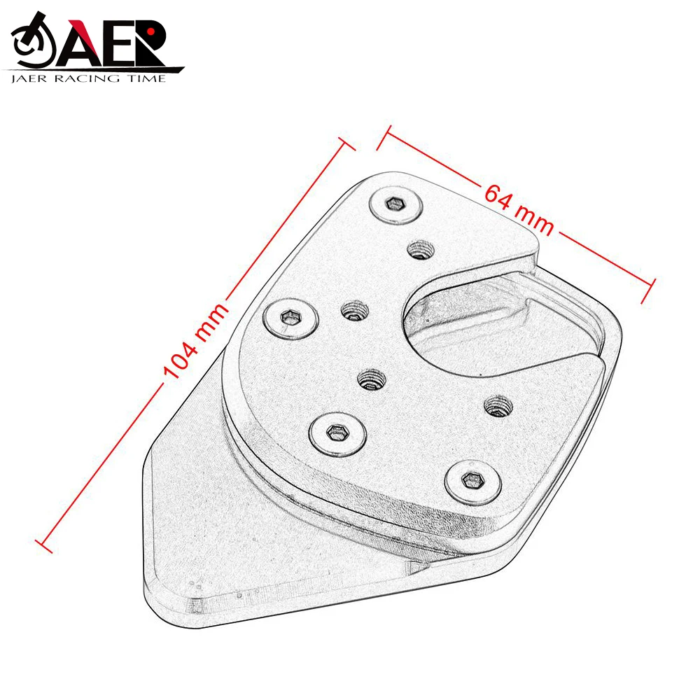

XAdv CNC Motorcycle Side Stand Pad Enlargement For Honda XAdv 2017 2018 Plate Kickstand Extension