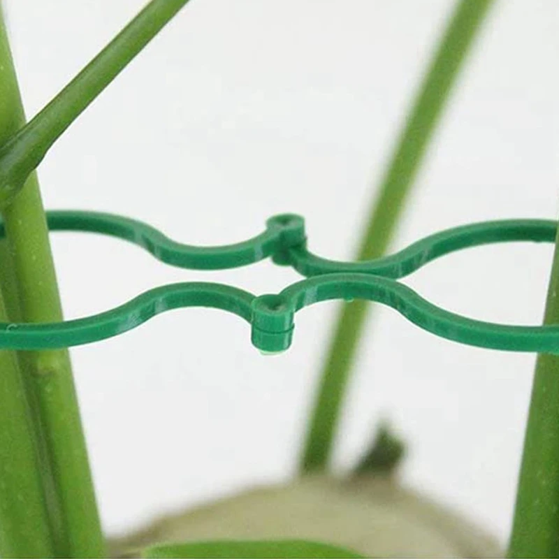 

1set Reusable Garden Plastic Plant Cable Ties & 200 Pcs Garden Plant Support Clips