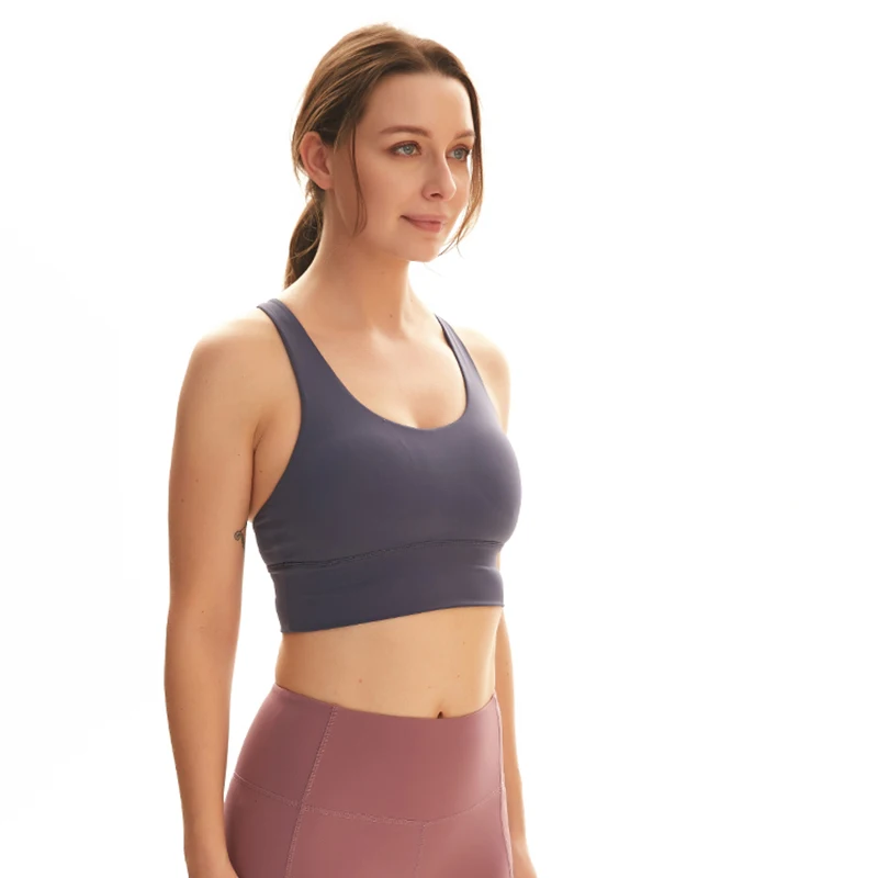 

DEEPSENCE Push up Women's Energy Sexy Padded Sport Bra Seamless Athletic Yoga Crop Tops Fitness Gym Workout Running For Female