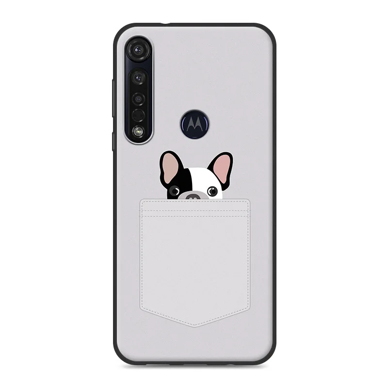 Чехол для Motorola G8 Play, мягкий чехол из ТПУ с рисунком, силиконовый защитный чехол для Motorola Moto G8 Plus# KO - Цвет: Синий