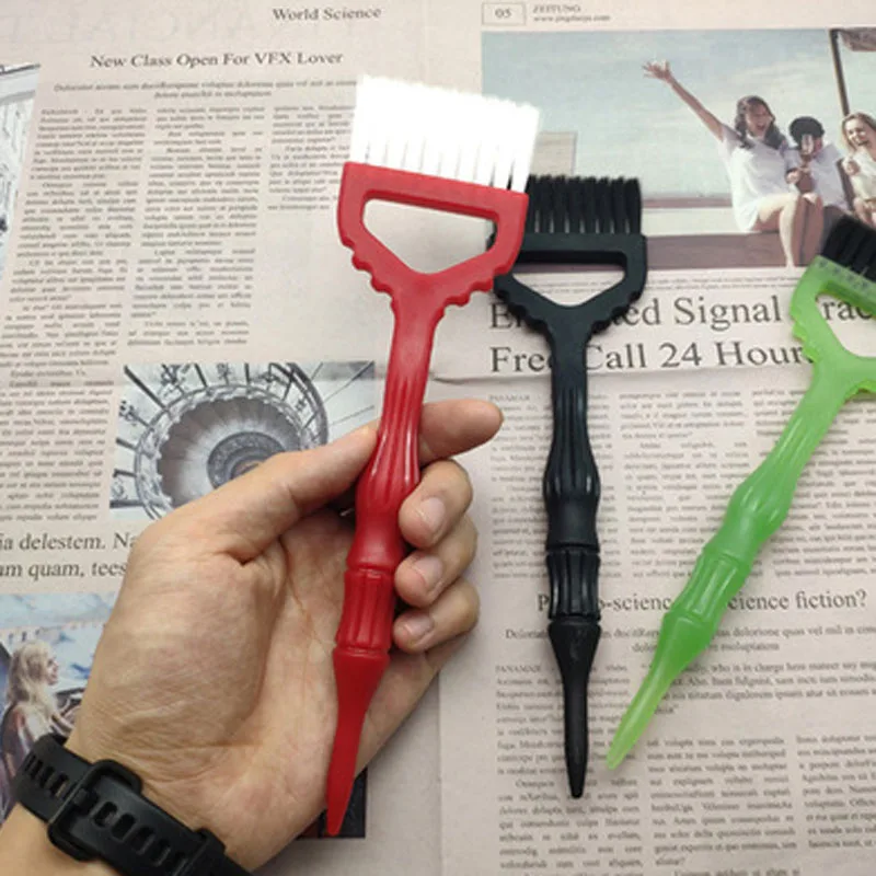 Щетка для окрашивания волос большая трехцветная хорошего качества | Красота и