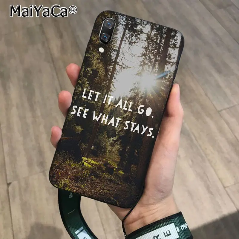 MaiYaCa путешествия гор морской пляж цитаты ТПУ мягкий чехол для телефона Huawei P10 plus 20
