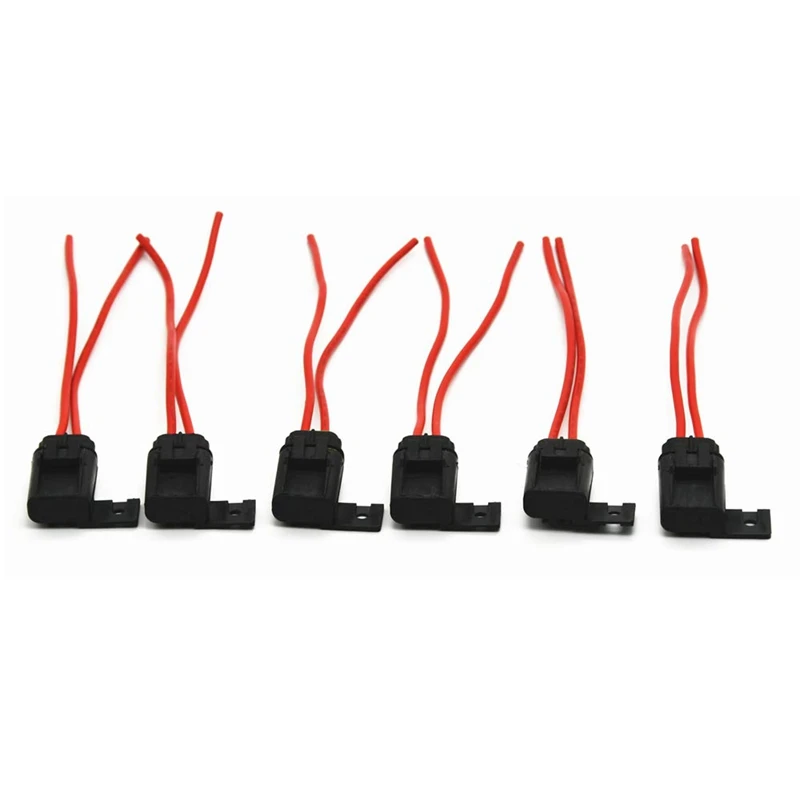 AL22 -Automotive/Marine Weatherproof Blade Style ATO/ATC Fuse Holder with Cover 12 AWG 30A 6 Pack | Автомобили и мотоциклы