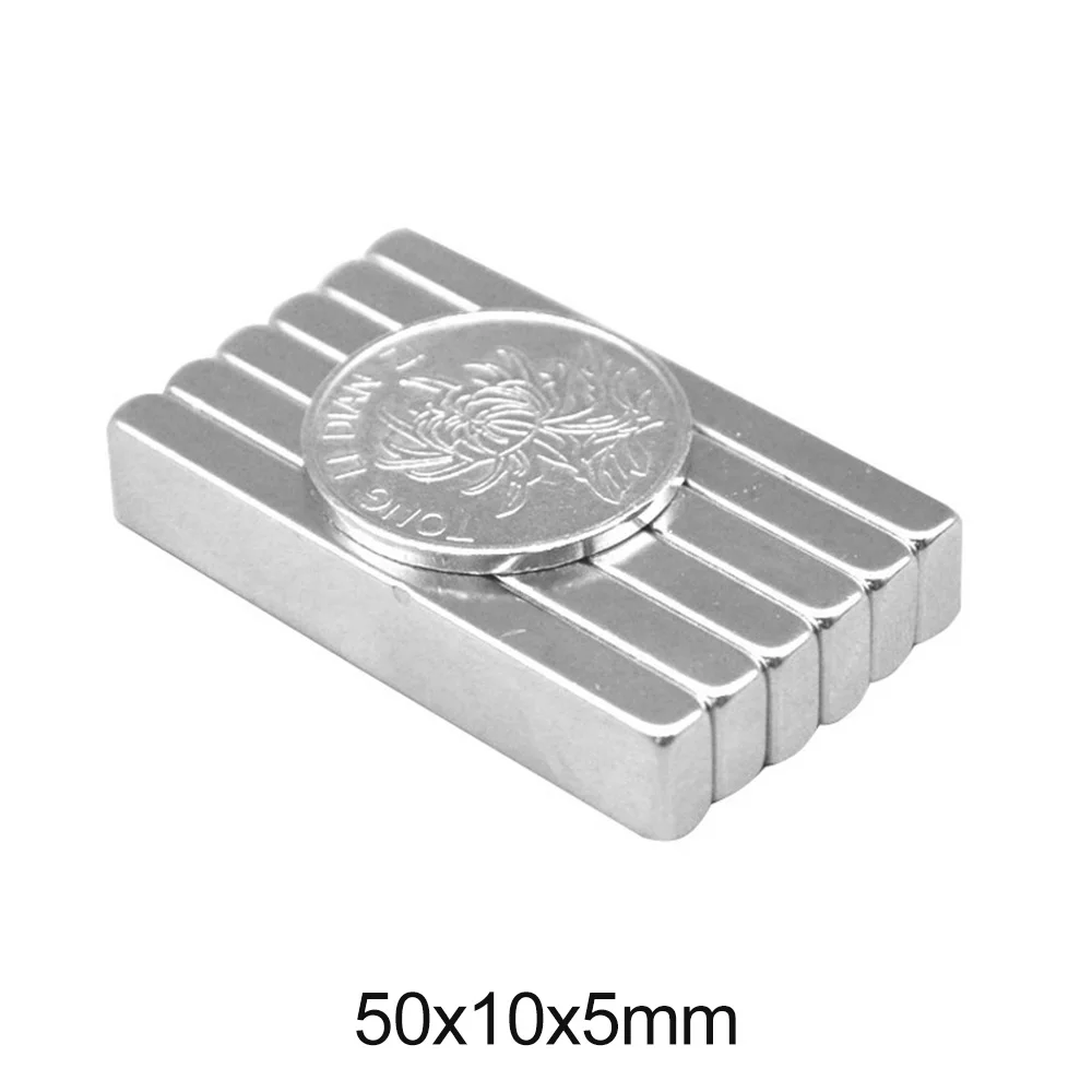 2/5/10/20/30 шт. Магниты редкоземельные 50x10x5