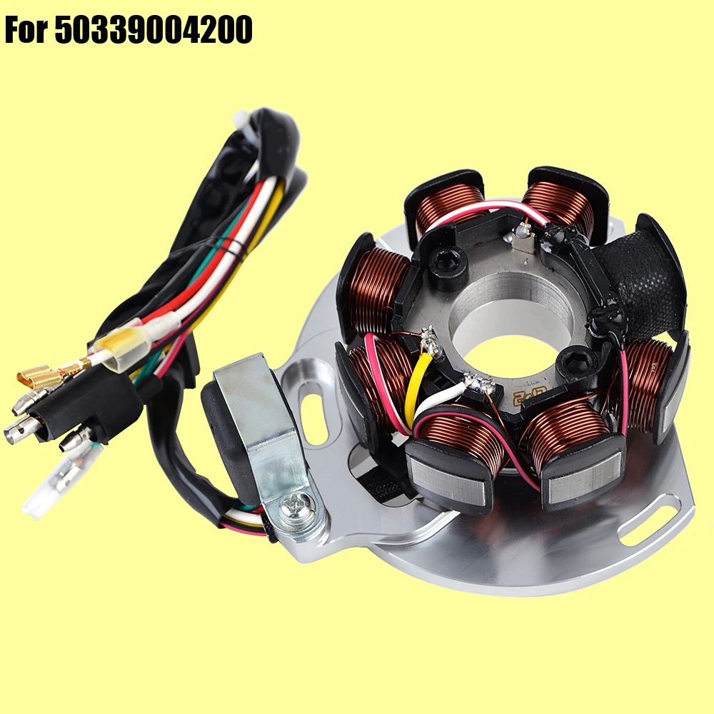 

for 125 EXC Six days EXE 80 EGS 6KW SX SXS Supermoto 200 250 300 380 MXC 2k-3 50339004200 Engine Generator Magneto Stator Coil