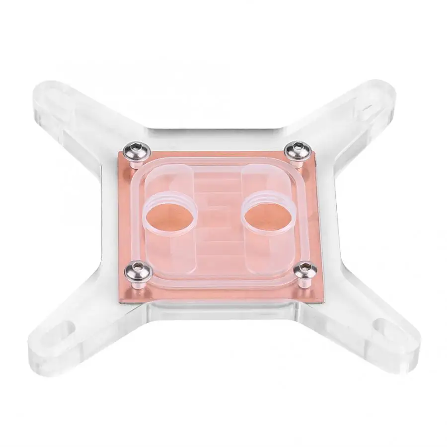 Водяной кулер для компьютера охлаждающий блок медная база без Водного Канала