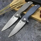 Новинка 2021 г., карманный складной нож Shirogorov с шарикоподшипником, лезвие D2, рукоятка из титанового сплава, тактические охотничьи ножи для кемпинга