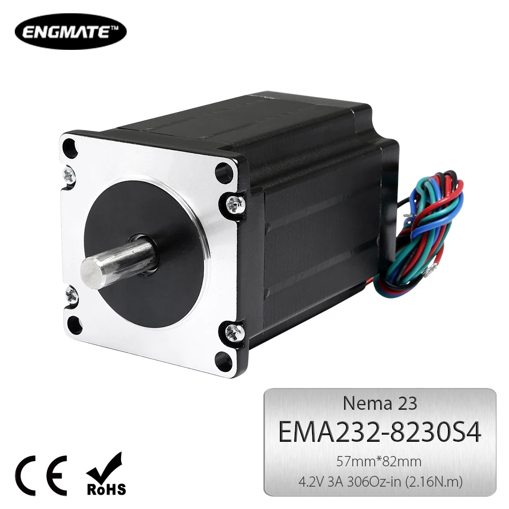 ENGMATE EMA232-8230S4 Шаговый Мотор 2.16N.m 1.8 Степень 4 Провода 82 мм | Обустройство дома