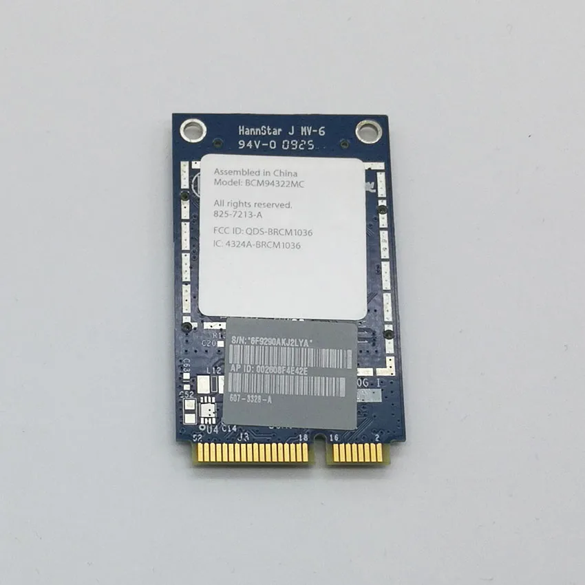 Оригинальная сетевая карта для Apple Macbook Pro 13 &quotA1181 BCM94322MC беспроводная Wi Fi 607 3328 2006