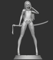 124 75mm 118 100mm resin model pretty girl warrior figure unpaint no color rw 465