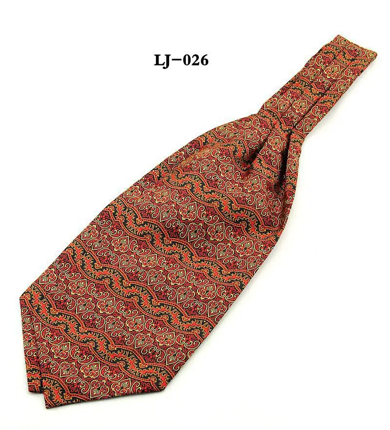 

mens ascot tie casual cravat dress shirt suit wide necktie men's accessories neckties brand neckwear man pink blue red