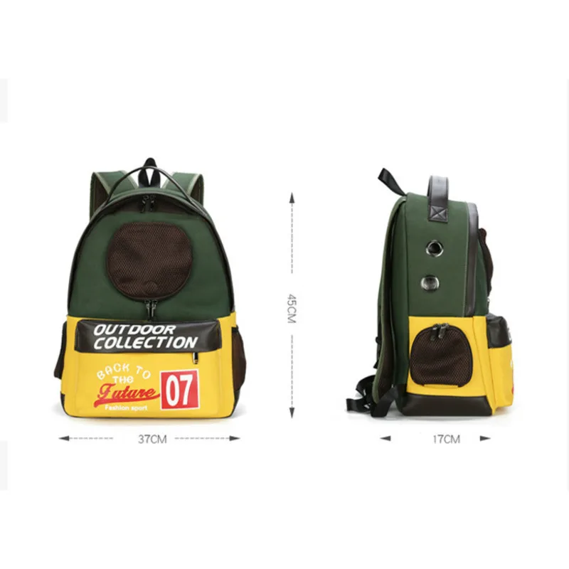 

Volasss Fashion Cat Backpack Breathable Space Bag 2021 New Canvas Pet Kittens Puppies Backpacks Large Capacity Portable Handbag