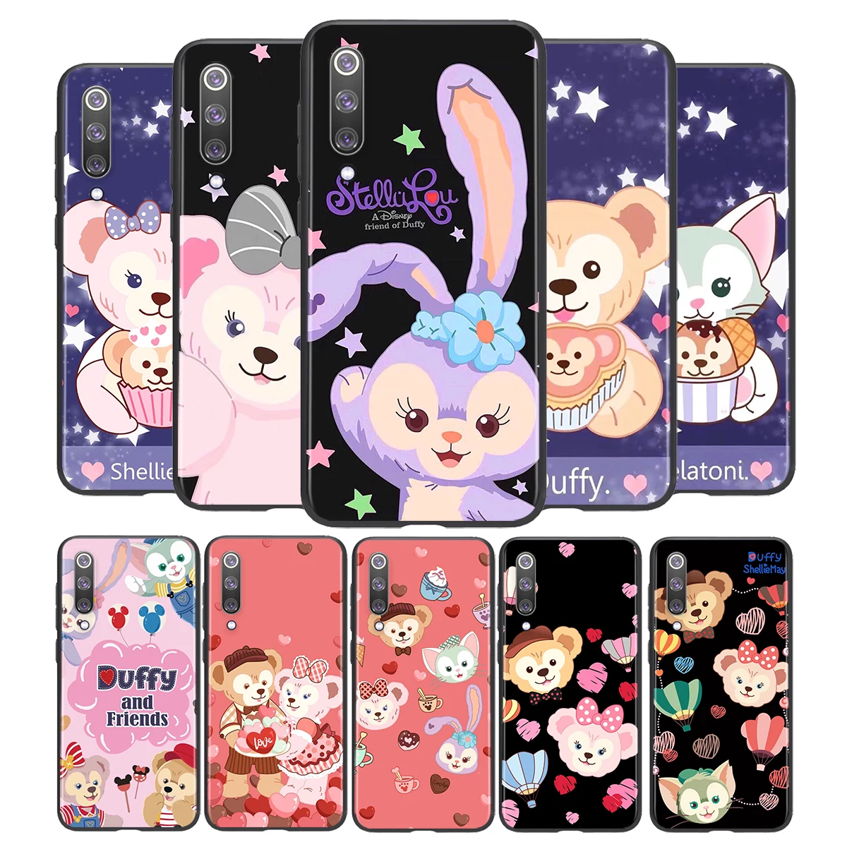 

Shockproof Cover Duffy Disney Bear For Xiaomi Mi 11i 11 10T 10i 9T 9 Note 10 Ultra Lite Pro 5G SE Black TPU Phone Case