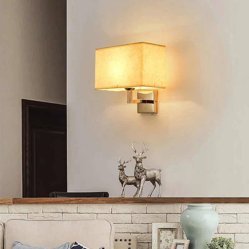 

American wall lamp Contracted modern Bedhead spot lamp spotlight sitting room TV wall background light corridor light bedroom