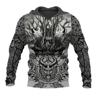 viking odin 3d all over printed hoodie new fashion sweatshirt unisex casual zip hoodies mz0612