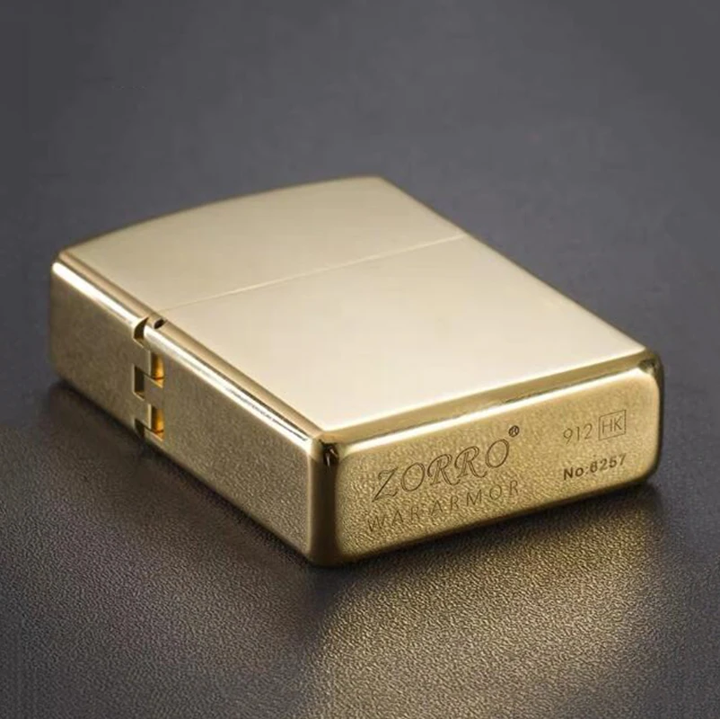 Zorro Чистая медь плащ Броня керосиновая Зажигалка Водонепроницаемая герметичная
