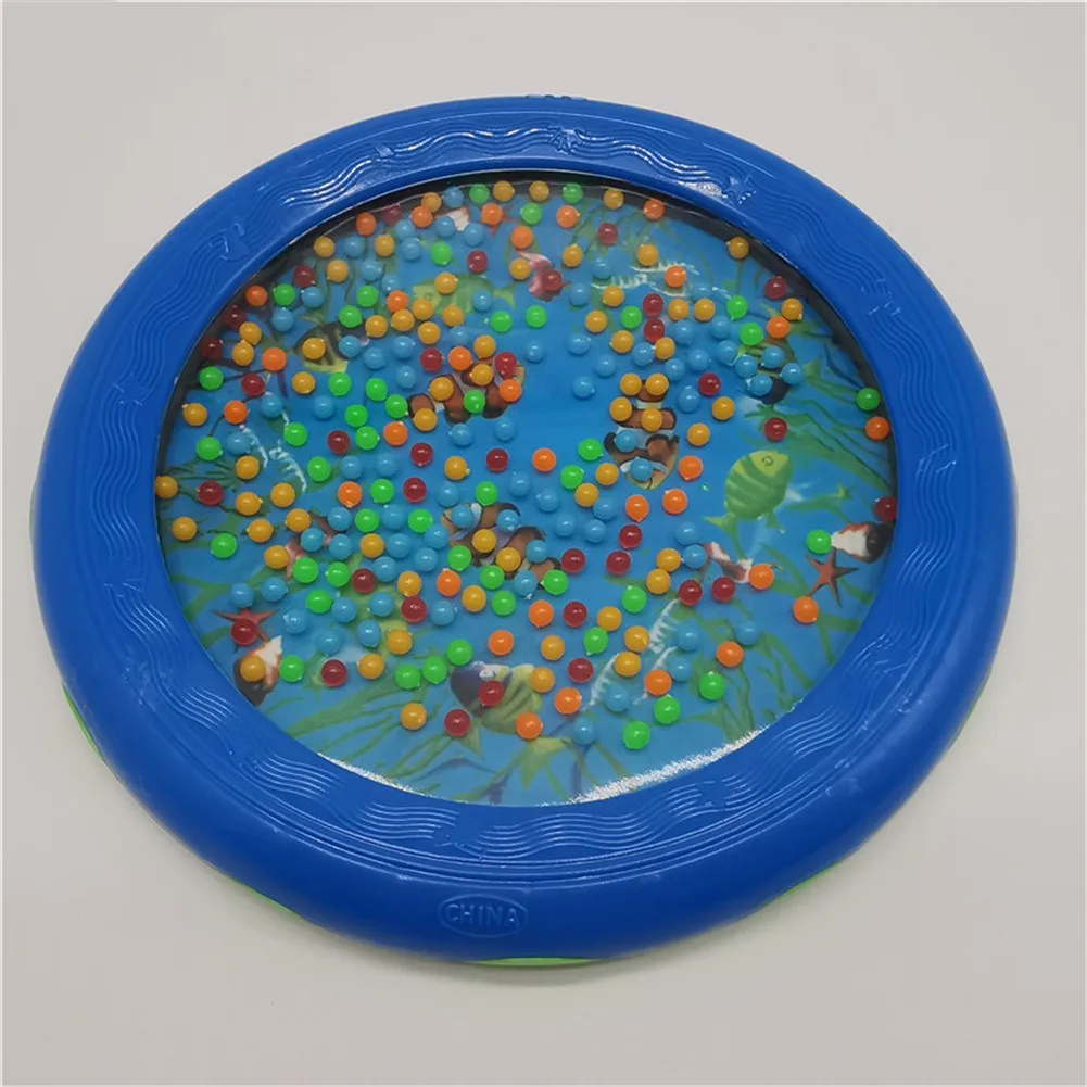 

Kid Child Ocean Wave Bead Drum Gentle Sea Sound Musical Educational Toy Tool For Baby Early Learning Music Instrument Toys Blue