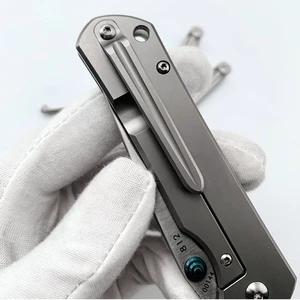 Задний зажим TC4, титановый сплав 812, цельный Задний зажим 901, 902, 9103, задний зажим для ножа