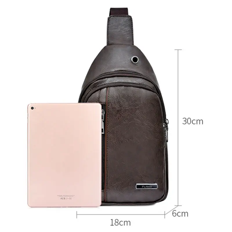 Британский стиль мужские подтяжки нагрудная сумка из искусственной кожи