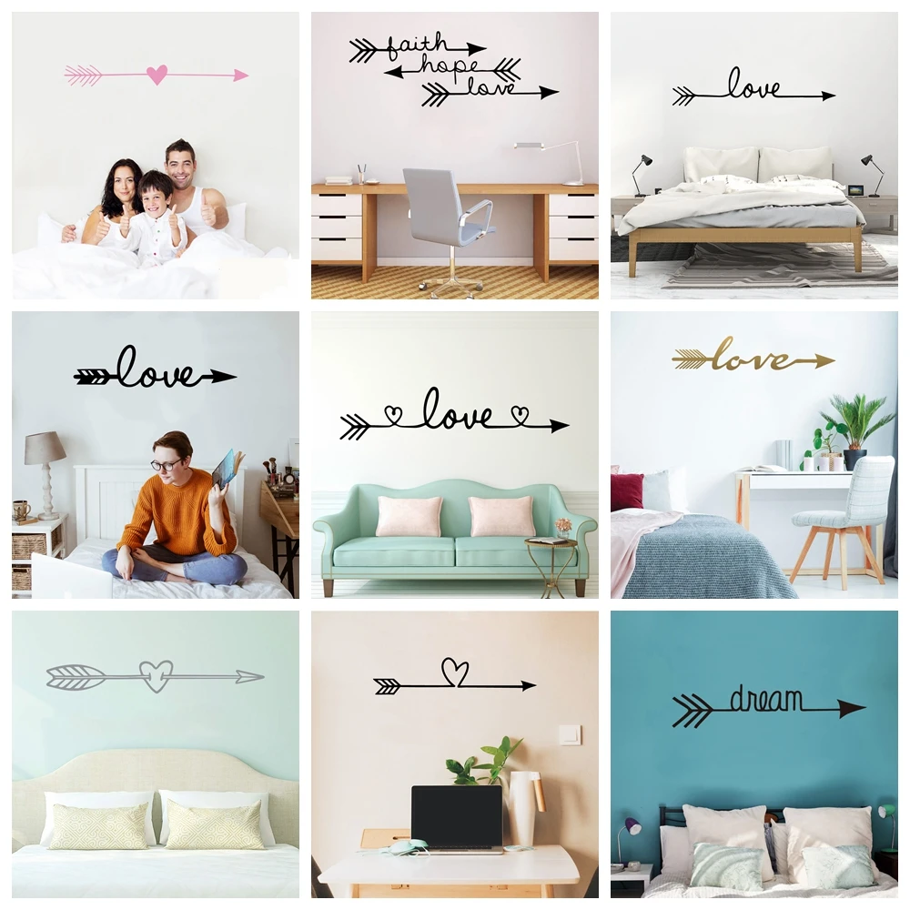 

Free Shiping Love Wall Sticker Home Decoration For Bedroom Living Room Decor Wall Stickers Mural Vinyl Decorative Wallpaper