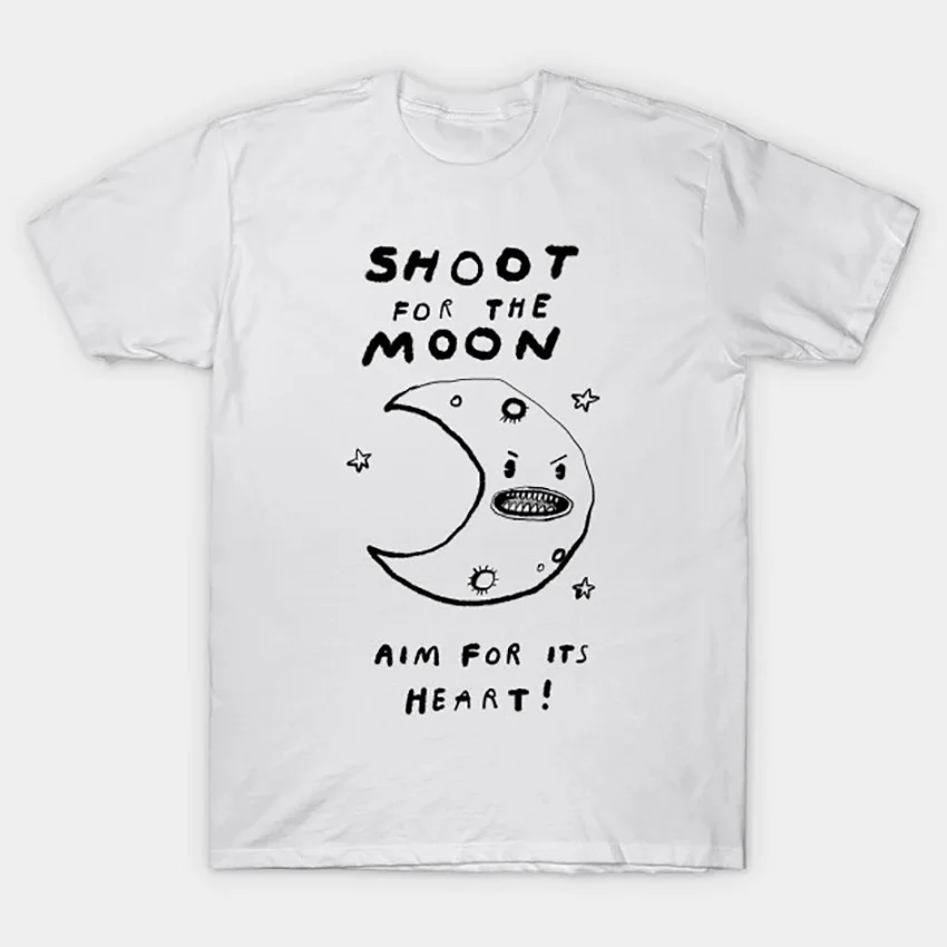 Стреляйте за Луну! Футболка Луна сердце звезды ночное пространство цитаты