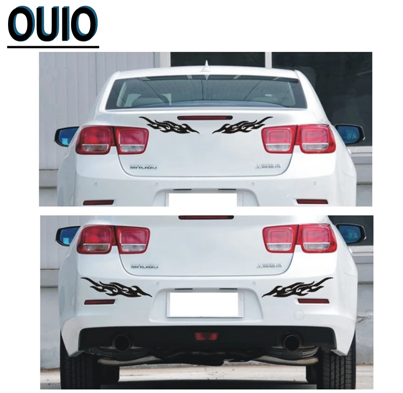 4 шт 19/29/58 см огненный узор автомобильные отражающие наклейки &quotсделай сам&quot для