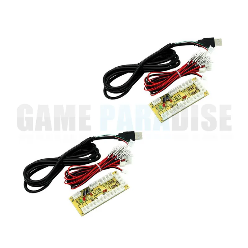 

2Pcs/lot 2 player PC Zero Delay Mame USB Encoder with harness For Arcade DIY Kit