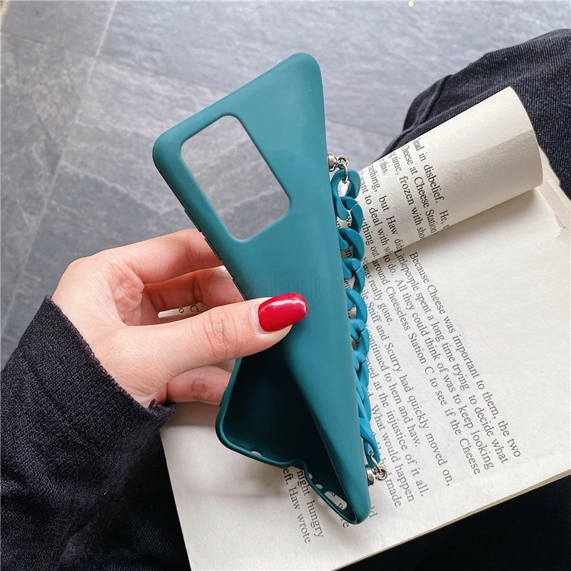 Silicone Bracelet Chain Phone Case On For Xiaomi Redmi Note 10 Pro Max 10S 10 9 S 9s 8t 8 T 7 Pro Soft Fitted Shell Back Cover