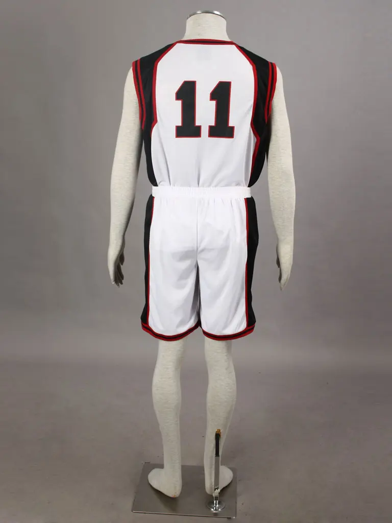 

Kuroko no Basuke Basket SEIRIN white school basketball suit men's uniforms sport clothes No.11 Kuroko Tetsuya cosplay costume