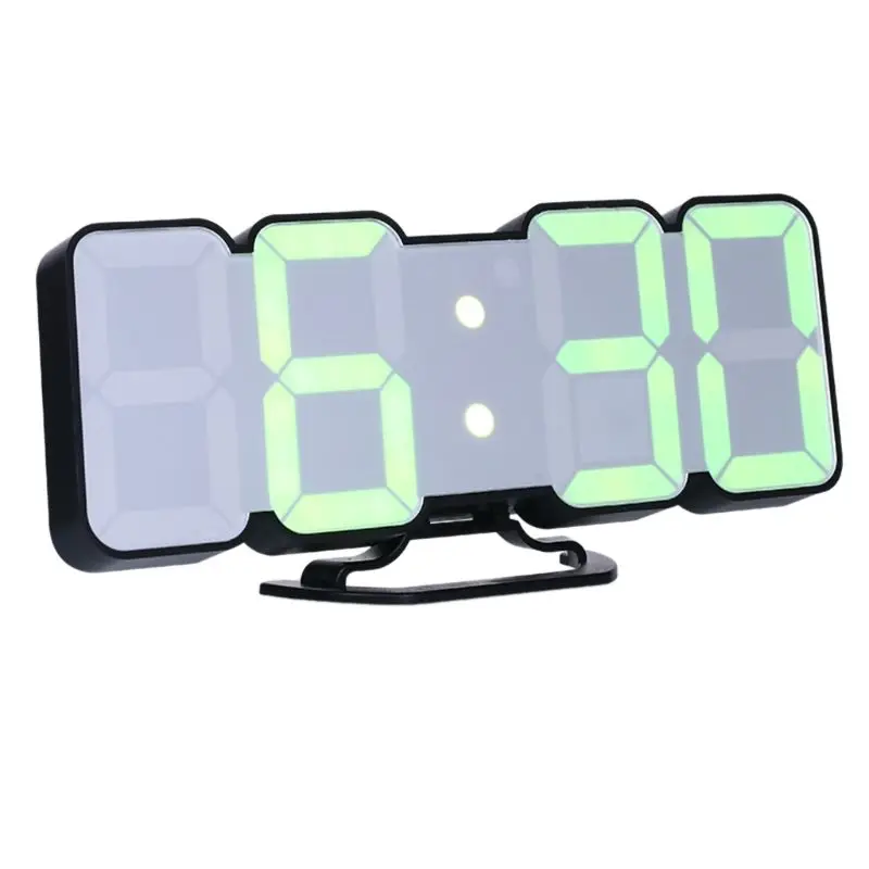 115 Color LED 3D Digital Desk Wall Clock 12/24h Thermometer Remote/Vioce Control R7RC | Дом и сад