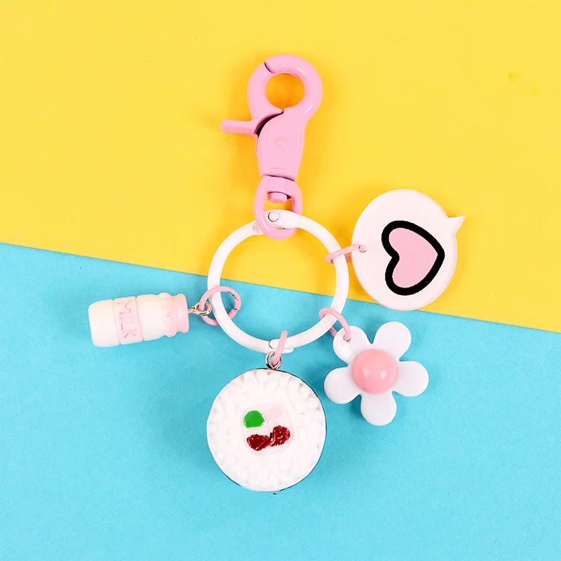 Новинка брелок для ключей ювелирные изделия милый суши цветок любовь сердце