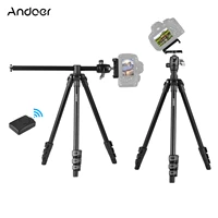 andoer q160h portable camera tripod horizontal mount professional travel tripod with remote control tripod for phone camera