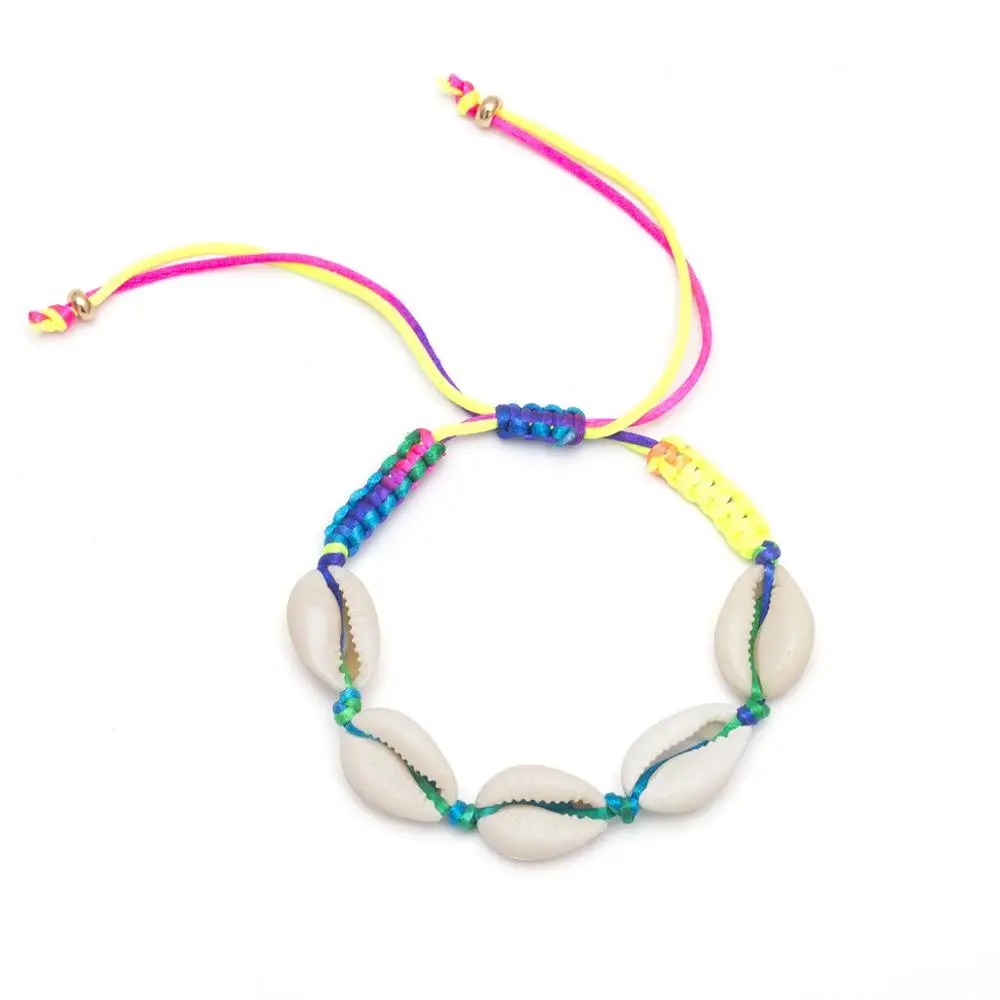 23123 AliExpress браслет из натурального Пука в виде ракушки boho модный пляжный Золотой корпус Каури браслеты seashell женские браслеты ювелирные изделия - Окраска металла: 23123