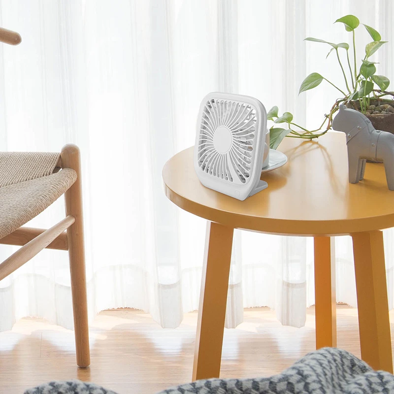 

Portable Mini electric fan Silent small USB Charging Noiseless Desktop Electric Fan Gift Decoration desk fan