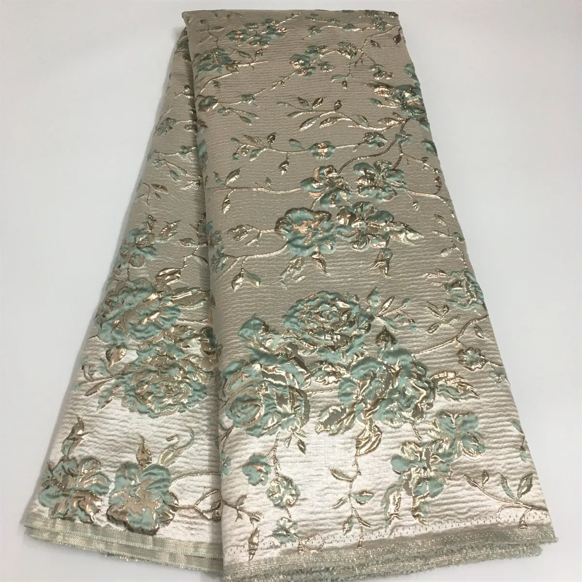 Жаккардовая африканская кружевная ткань нигерийская парчовая вышивка из