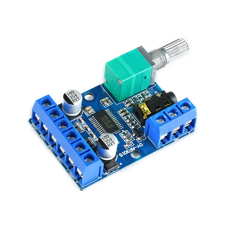 DY-AP3015 DC 8-24V 30W * 2 Class D двухканальный высокомощный стерео цифровой усилитель платы с регулируемым громкостью потенциометром