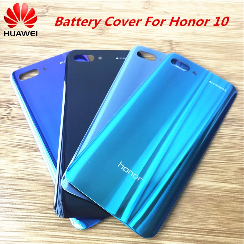 Чехол для аккумулятора Huawei Honor 10 Задняя стеклянная крышка корпус задней двери HUAWEI